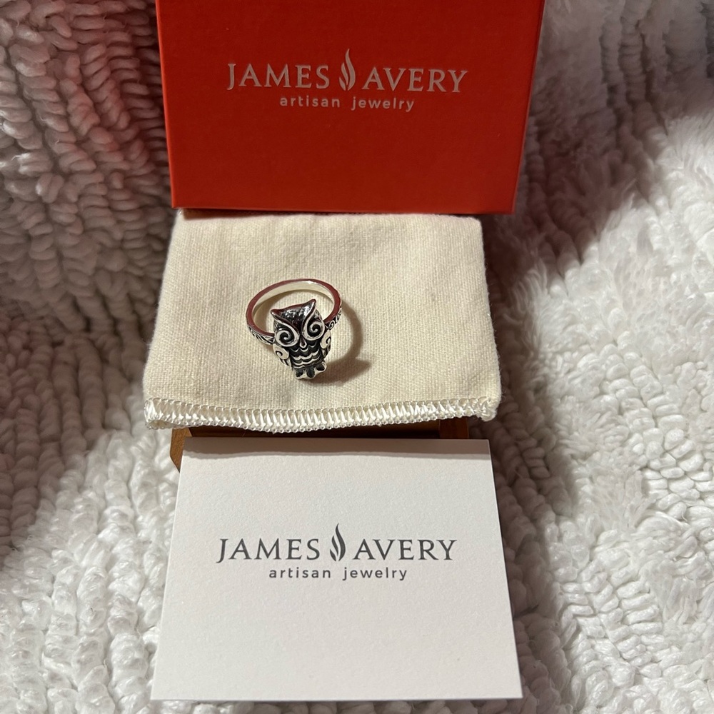 James Avery Retired “Woodland Owl Ring”